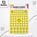 Rainbow Smiley Face Stickers