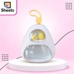 Digital Alarm Clock – Cute Egg Design with Smiley Characters (White & Yellow)