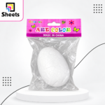 Foam Egg for Arts & Crafts – White