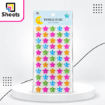 Twinkle Stars Stickers – Colorful Patterned Star Designs