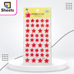 Twinkle Stars Stickers – Classic Red Star Designs