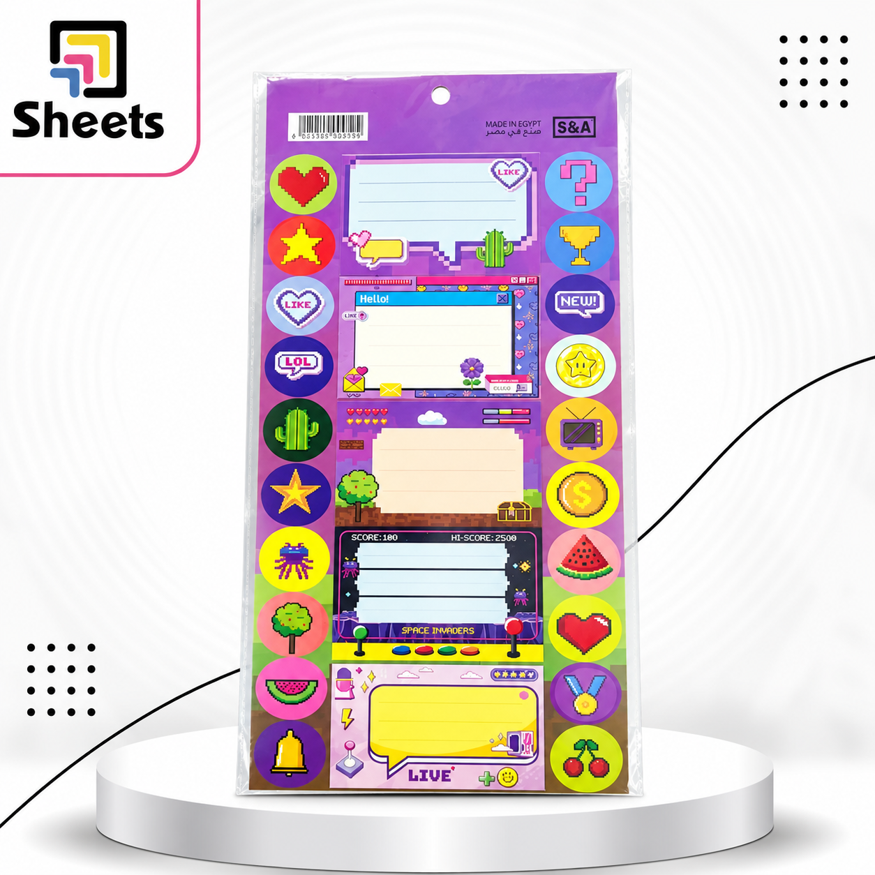 8247 - ( كود 6221129009598 ) - ( القسم ادوات مكتبية ) - ( الصنف disney 3 sheets of ticket sticker SA ) سعر البيع 15 Disney Ticket Stickers S/A – 3 Sheets - Image 1