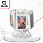 Twist Rotating Photo Frame – 6 Photos 5×7 (White)