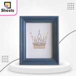Deep Wooden Photo Frame – (Blue)