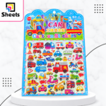3D Cartoon Vehicle Stickers – Cars & Transportation