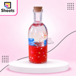 Glass Water Decor – Red