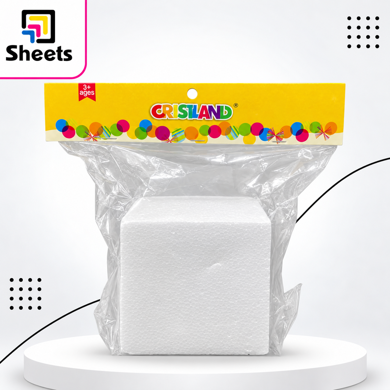 9269 - ( كود 9269 ) - ( القسم ادوات مكتبية ) - ( الصنف فوم مكعبات 1 ق ) سعر البيع 40 Large Foam Cubes – 1 Piece - Image 1