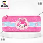 My Melody Hot Pink Fabric Pencil Case – Double Zipper