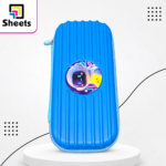 Pastel Blue Pencil Case – Astronaut Design