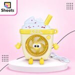 Longda Cooling Fan – Yellow Drink Design