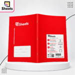 Sheets Lined Notebook – 80 Sheets A5 (Red)