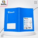 Sheets Lined Notebook – 100 Sheets A5 (Blue)