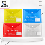 My Clear Bag Paper Capsule Folder with Name Label – Assorted Colors