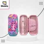 3D Stitch Glow Girl Pencil Case – Pink & Purple
